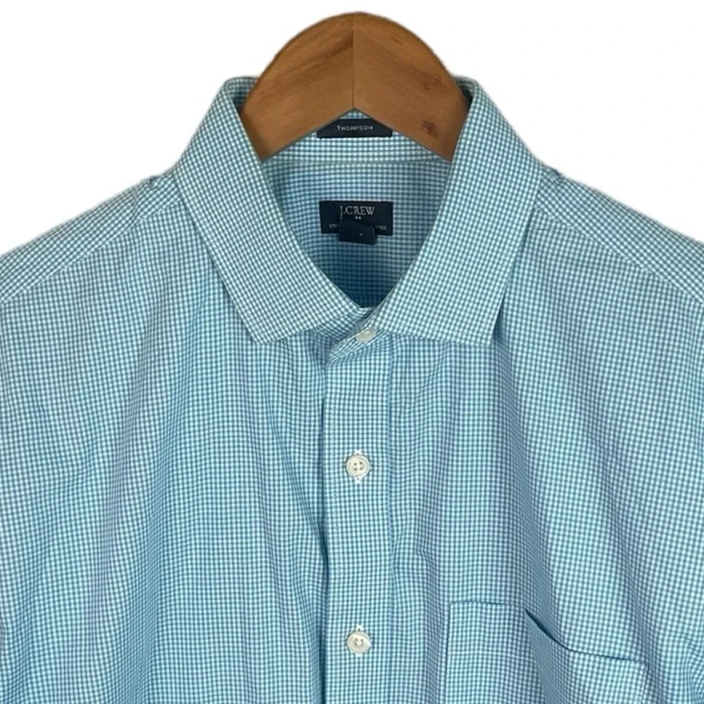 BF1308 Men’s J. Crew THOMPSON Plaid Preppy Dress Shirt 15-15.5 M